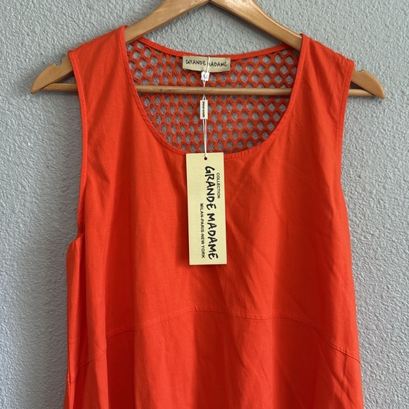 Sleeveless Cotton Linen Dress Size Small Medium NWT - Picture 2 of 12